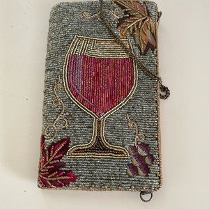 Beautiful Beaded Mary Frances Wine Time Bag